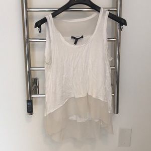 White and see through camisole